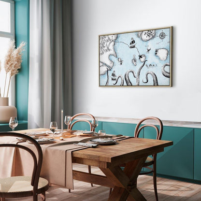 Leinwandbild - Treasure Map (1 Part) Wide