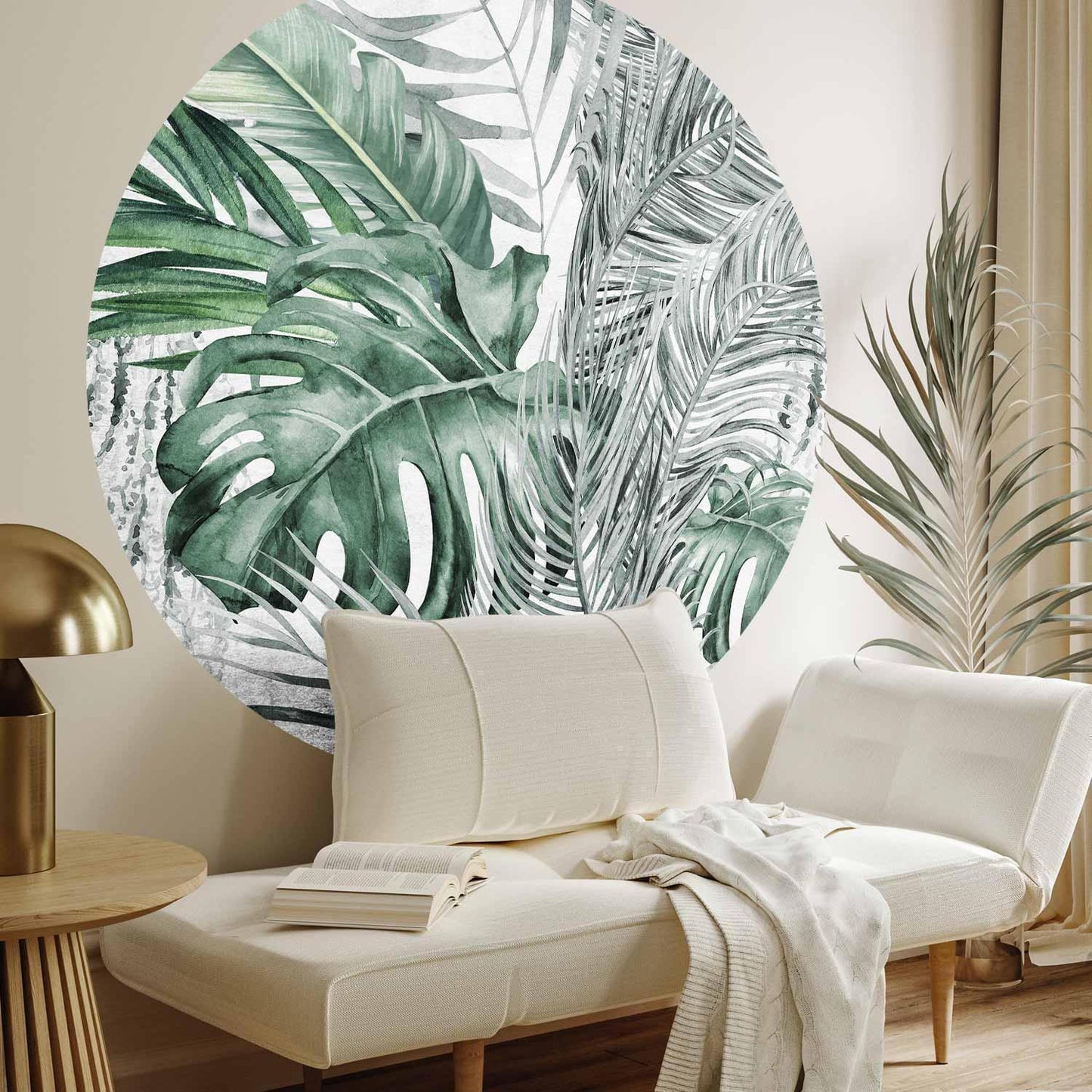 Runde Fototapete - Dense jungle