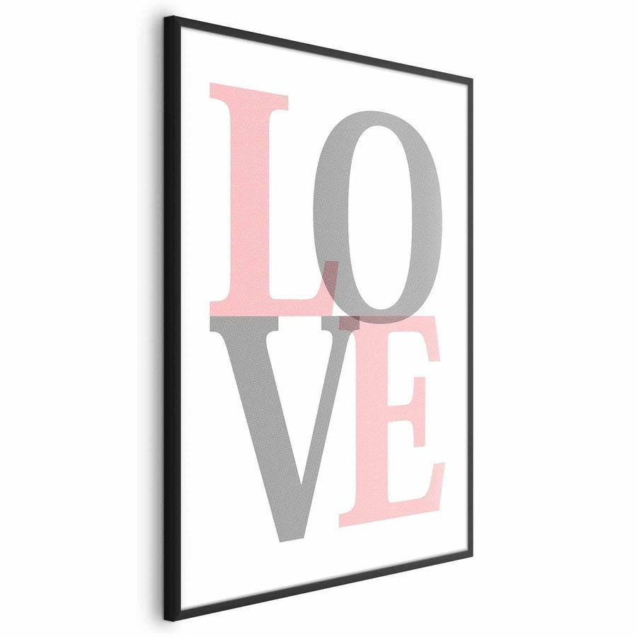 Poster - Gray Love Artgeist