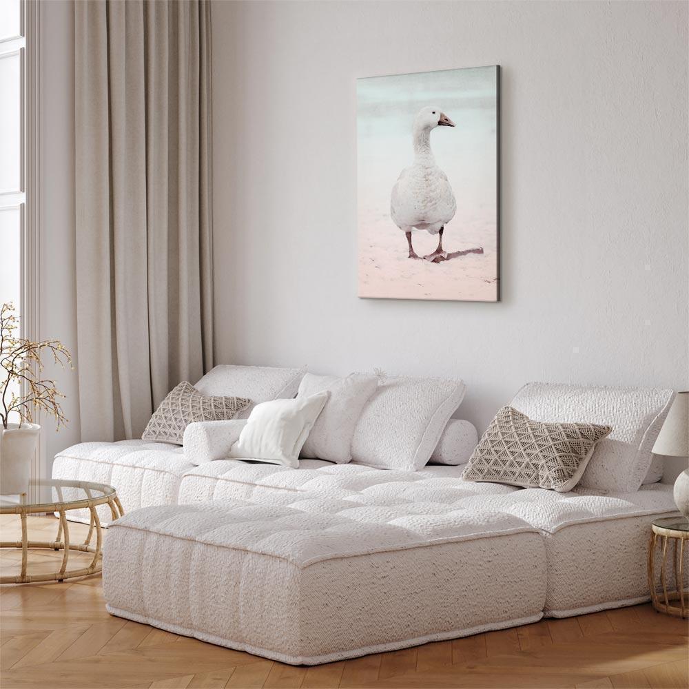 Leinwandbild - Winter Duck (1 Part) Vertical