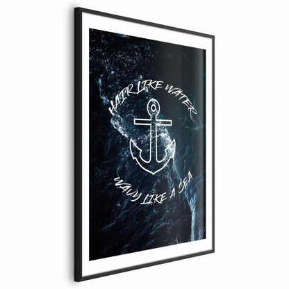 Poster - Hair Like Water, Wavy Like the Sea Artgeist
