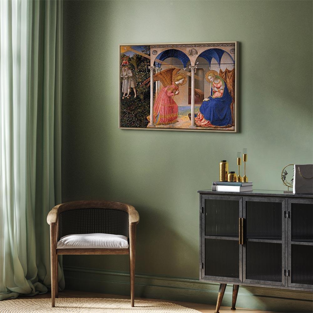 Leinwandbild - Fra Angelico – The Annunciation
