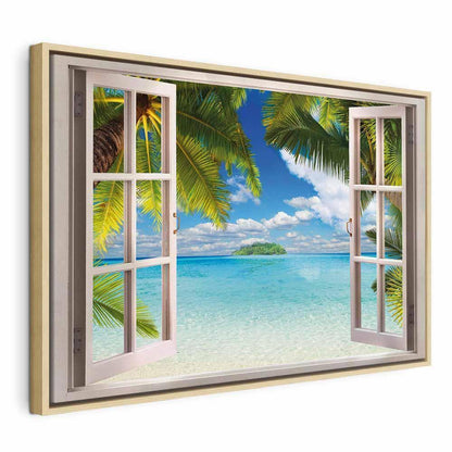 Leinwandbild - Window: Sea View