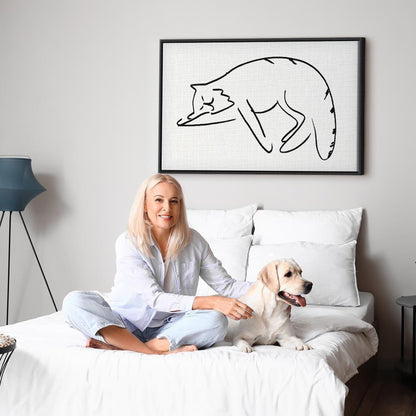 Leinwandbild - Cat's Dreams (1 Part) Vertical