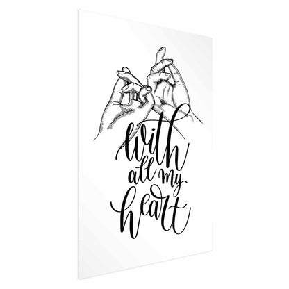Poster - With All My Heart Artgeist