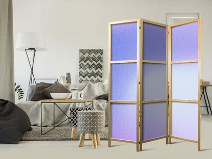 Japanischer Paravent - Heather Mist - Delicate Gradient Composed of Various Shades of Violet