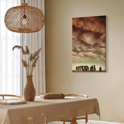 Leinwandbild - Clouds Over Stonehenge (1 Part) Vertical