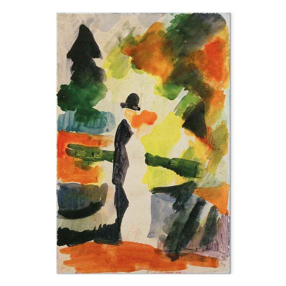 Leinwandbild - August Macke – Paar im Park