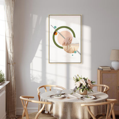 Leinwandbild - Geometric Landscape (1 Part) Vertical