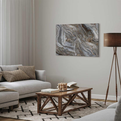 Leinwandbild - Stone abstractions – marble structures in neutral shades
