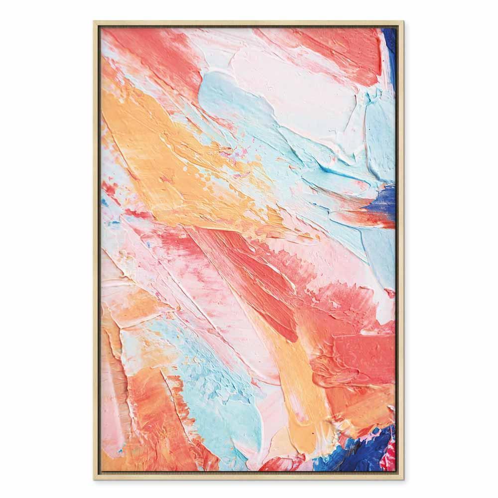 Leinwandbild - Spring Shades - A Colorful Mix of Warm and Cool Tones on Canvas