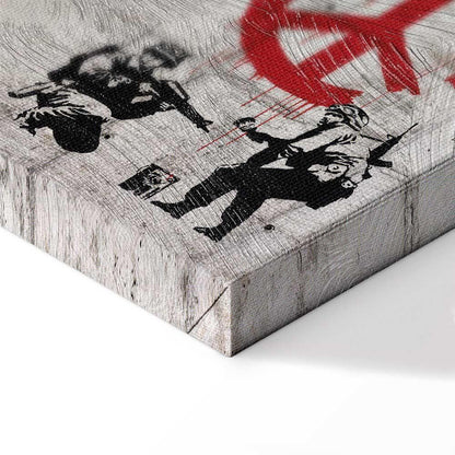 Leinwandbild - Street Crimes: Banksy Art