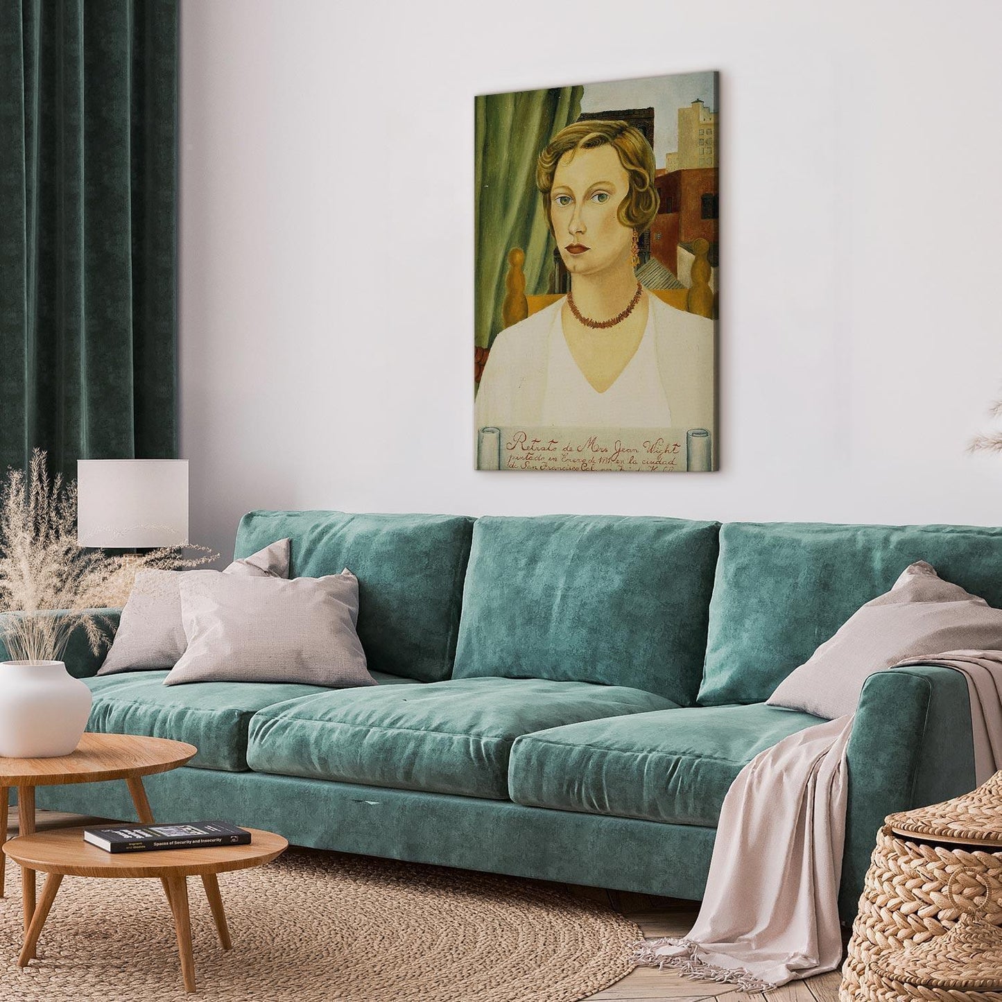 Leinwandbild - Frida Kahlo – Portrait of Mrs Jean Wight