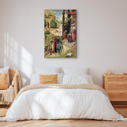 Leinwandbild - Hieronymus Bosch – St James and the Magician