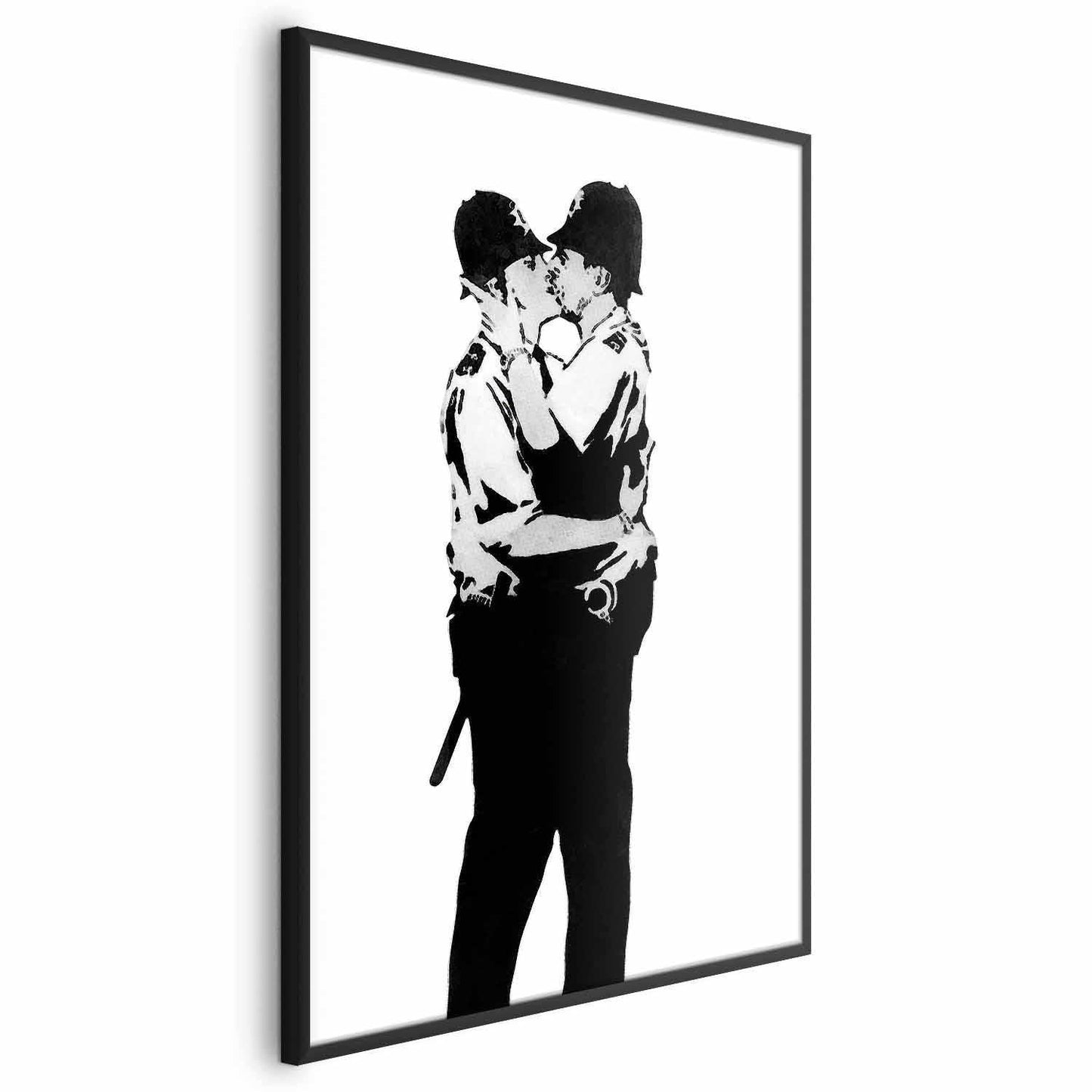 Poster Küssende Polizisten – Street-Art-Klassiker von Banksy