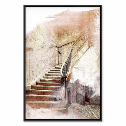 Leinwandbild - Secret Stairs (1 Part) Vertical