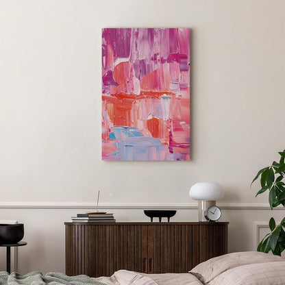 Leinwandbild - Colorful Contrasts - Energetic Color Transitions in Shades of Pink
