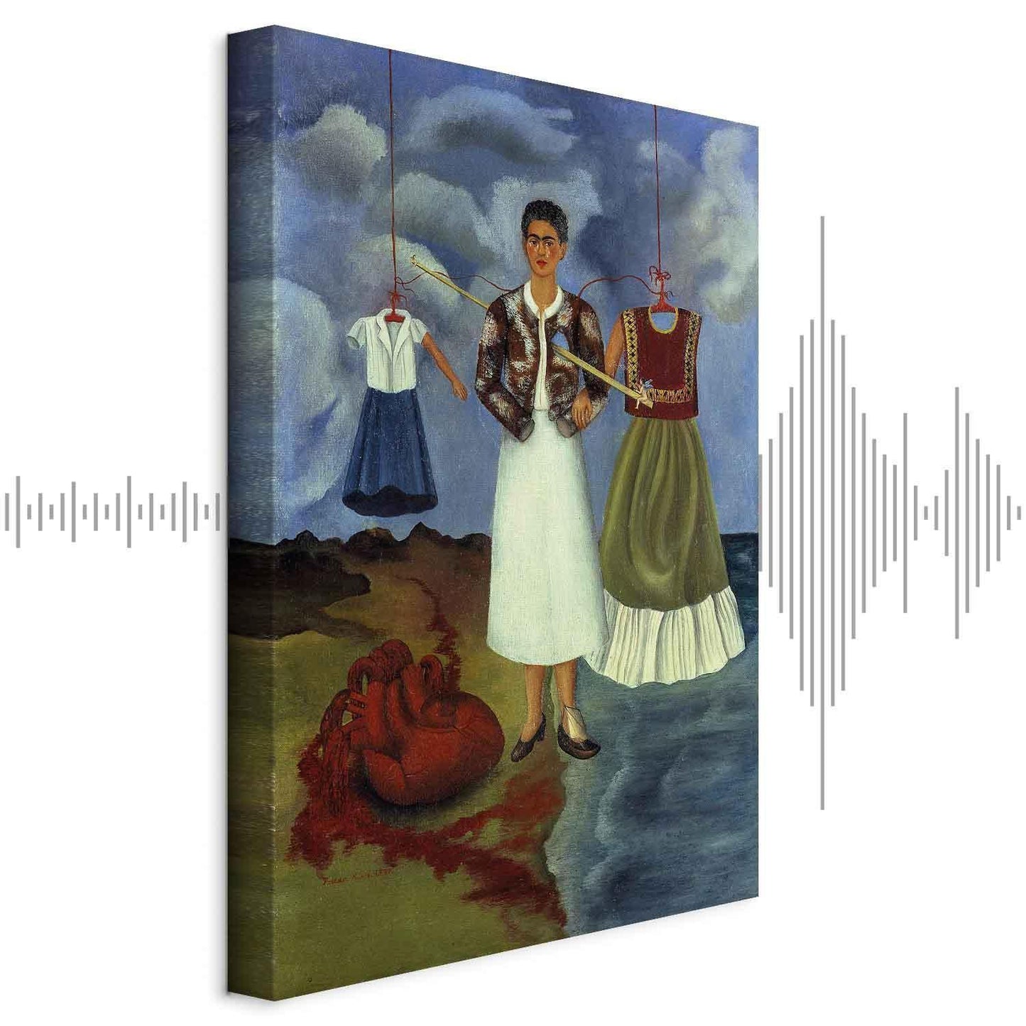 Leinwandbild - Frida Kahlo – Memory (The Heart)