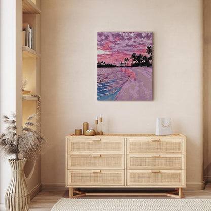 Malen nach Zahlen - Paradise sunset