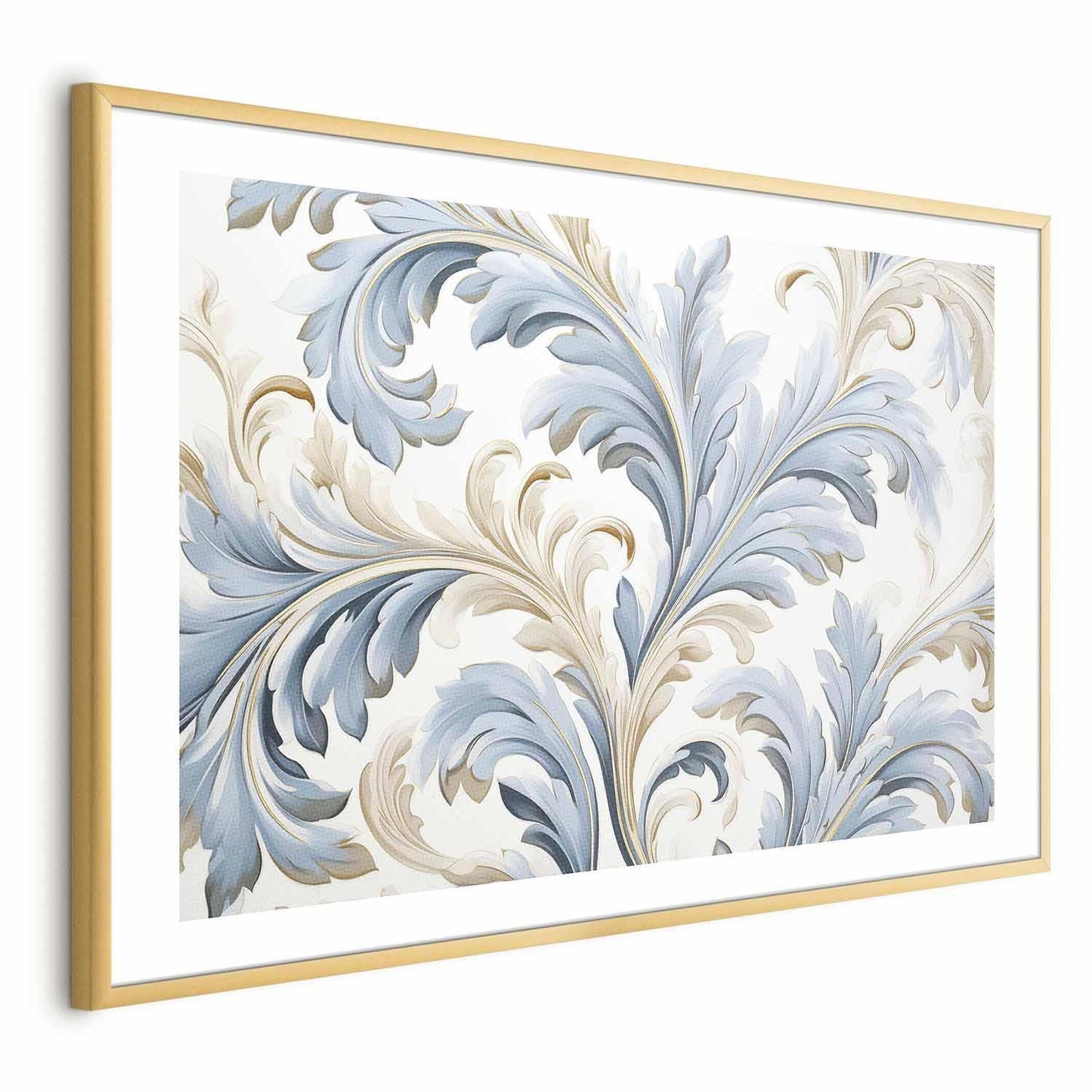 Poster - Baroque Vines in Light Colors