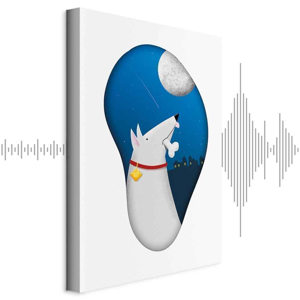 Leinwandbild - Dog Dreams (1 Part) Vertical