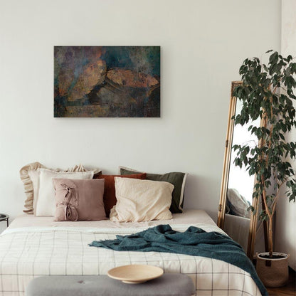 Leinwandbild - Copper Leaves (1 Part) Wide