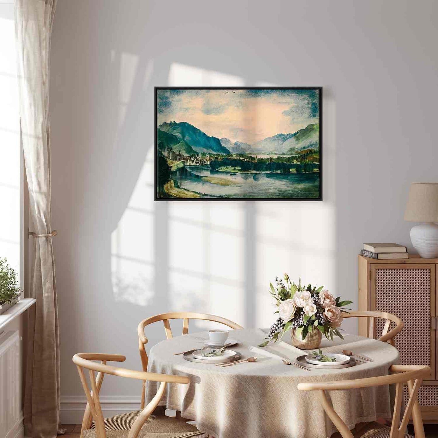 Leinwandbild - Albrecht Dürer – View of Trento from the North