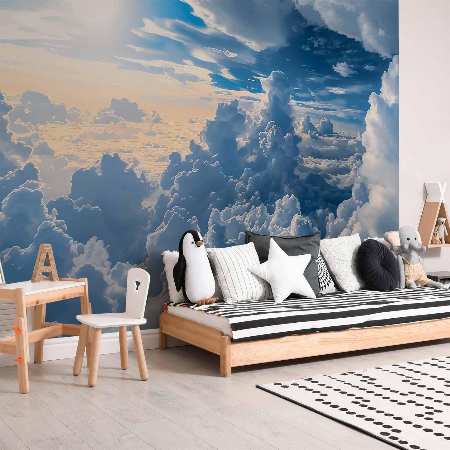 Fototapete - Symphony of Light: Sun and Clouds Collaborating on a Beautiful Sky