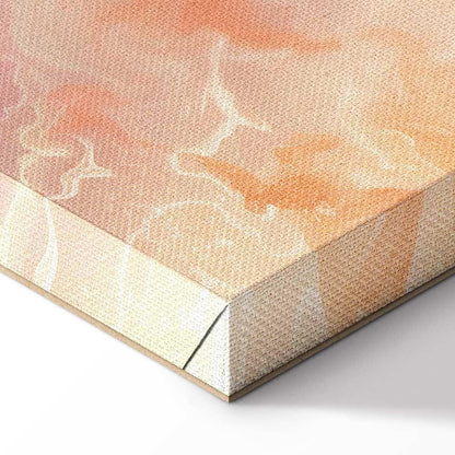 Leinwandbild - Fiery Colors - Dynamic Shapes in Colors of Fire and Pink