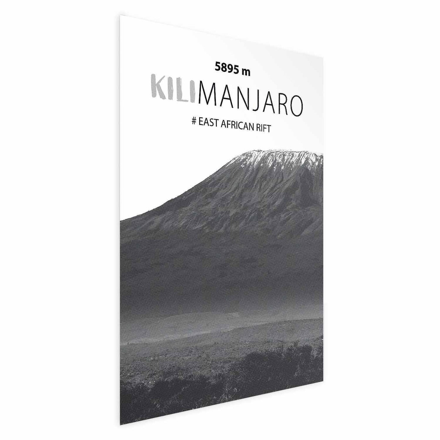 Poster - The majestic Kilimanjaro mountain peak, crown of mountains, mountain landscape