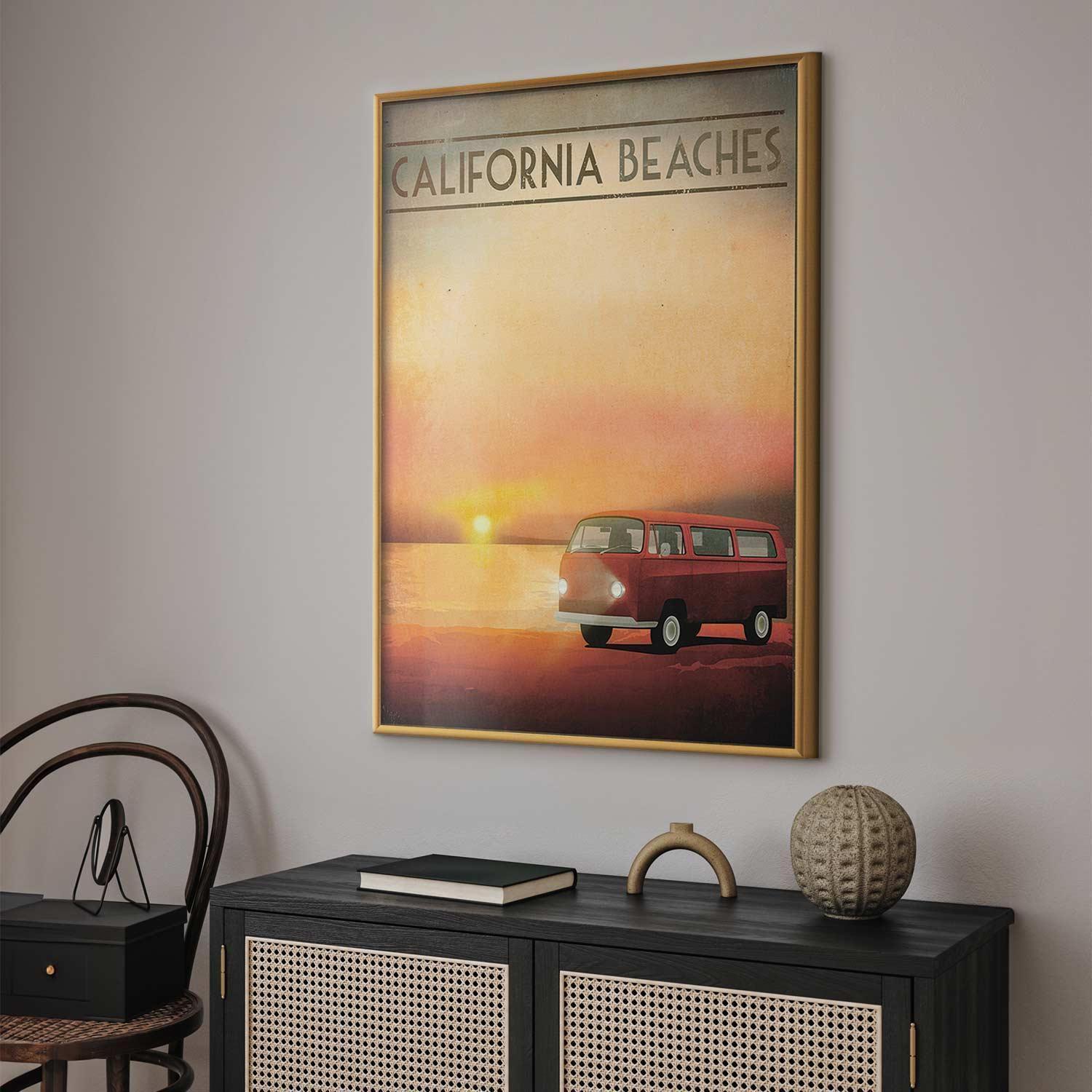 Poster - California Beaches Artgeist