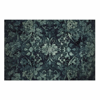 Poster - Carpet Ornaments in Emerald Shades