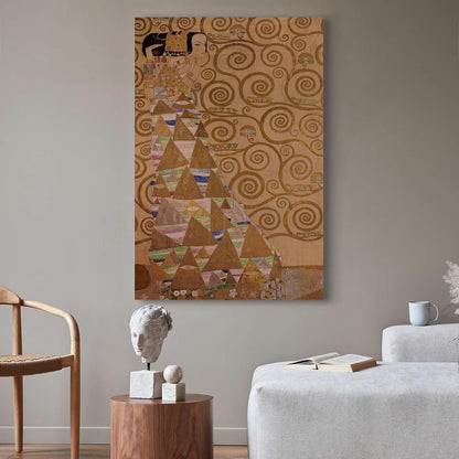 Leinwandbild - Expectation (Gustav Klimt) Artgeist