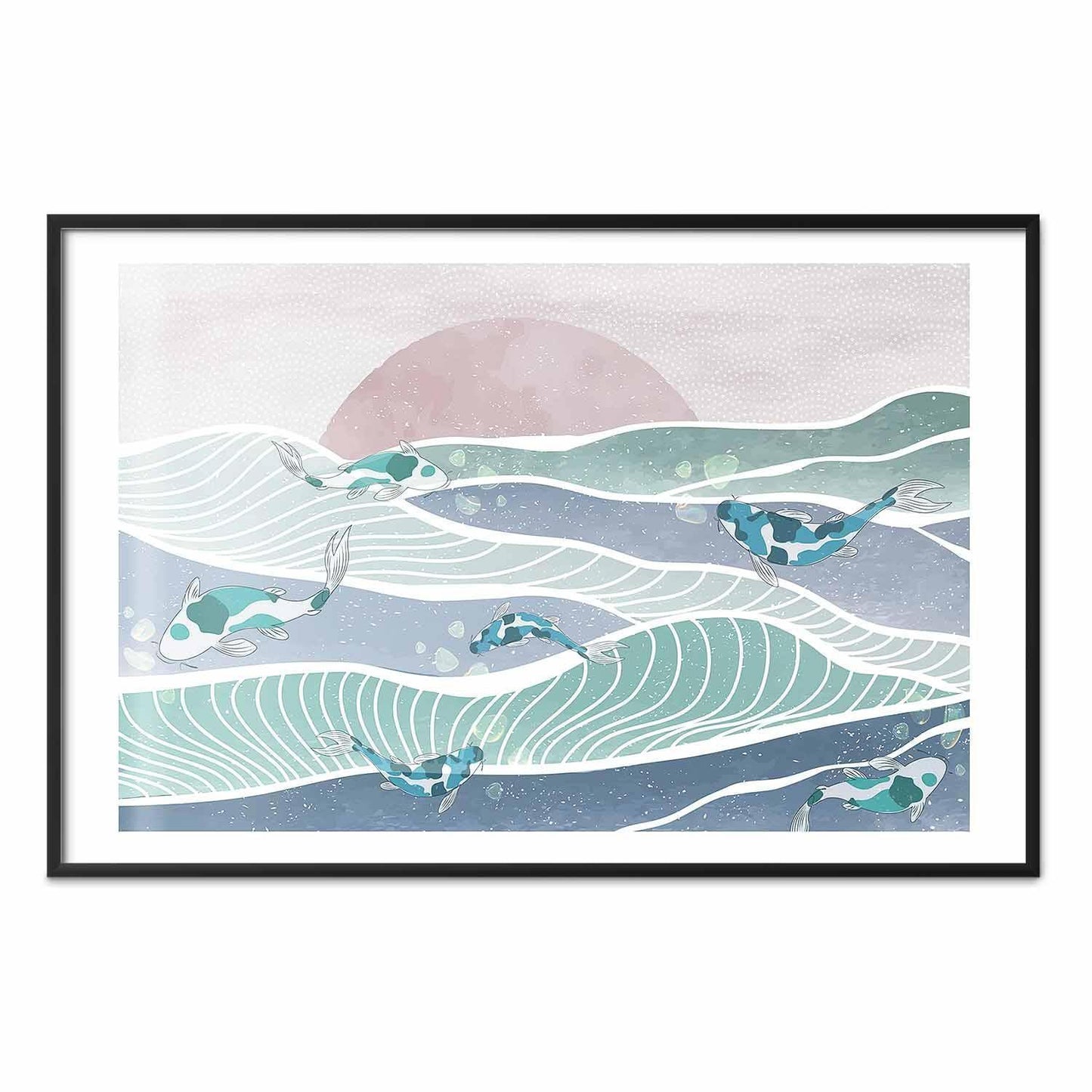 Poster - Fish on the Waves