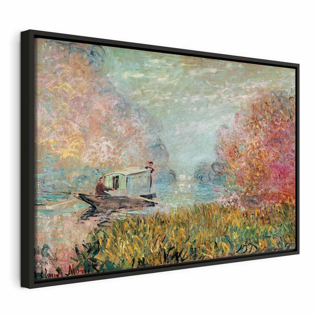 Leinwandbild - Claude Monet – Boat on the Seine