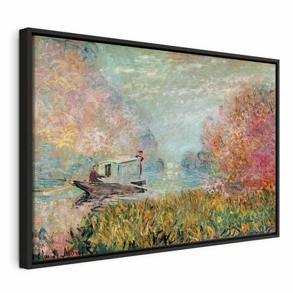 Leinwandbild - Claude Monet – Boat on the Seine