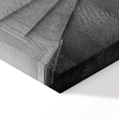 Leinwandbild - White Stairs (1 Part) Vertical