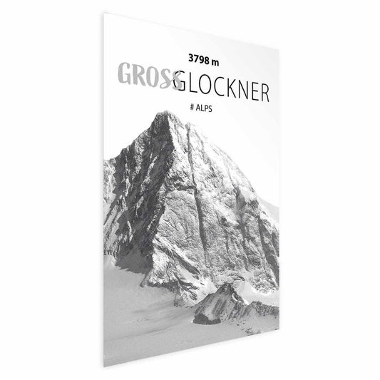 Poster - Majestic mountain peak Glosslockner mountain crown mountain landscape