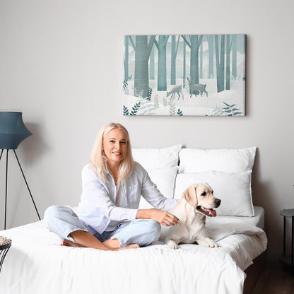 Leinwandbild - Fairy-Tale Forest (1 Part) Vertical - First Variant