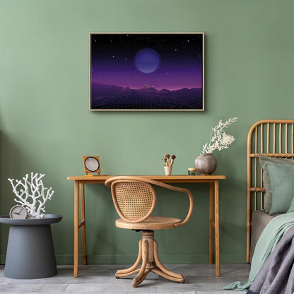 Leinwandbild - Futuristic landscape 2 (1 Part) Wide