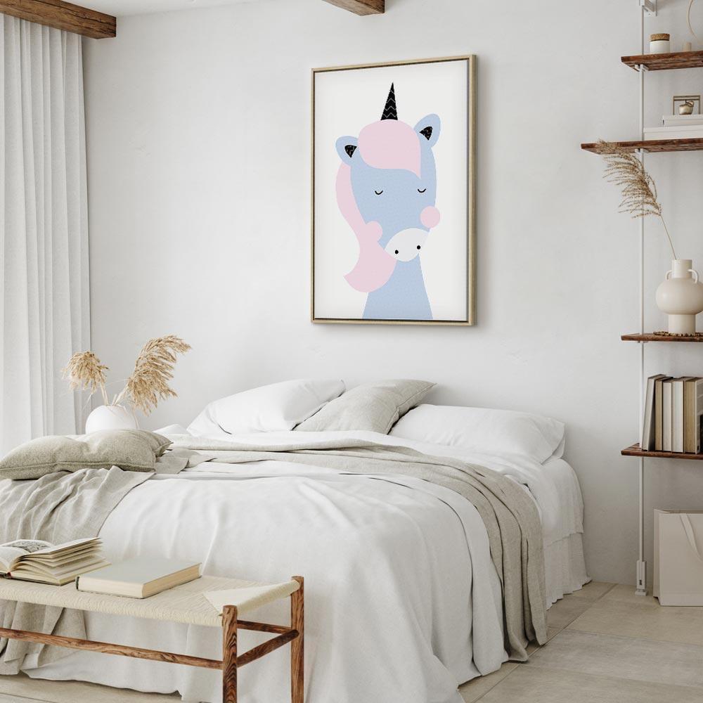 Leinwandbild - Sweet Unicorn (1 Part) Vertical