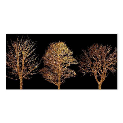 Leinwandbild - Golden Forest (1 Part) Wide