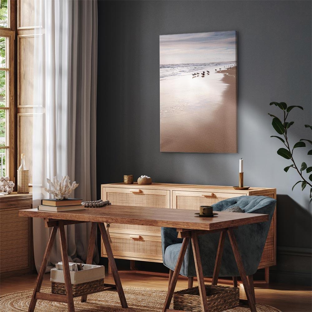 Leinwandbild - Autumn Beach (1 Part) Vertical