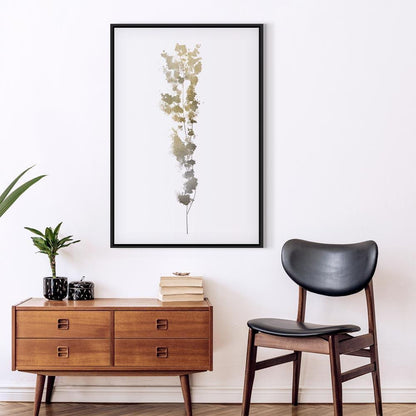 Leinwandbild - Golden Branch (1 Part) Vertical