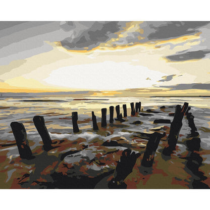 Malen nach Zahlen - Beach (Sunrise)