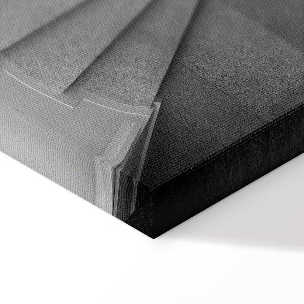 Leinwandbild - White Stairs (1 Part) Vertical