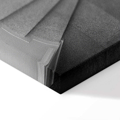 Leinwandbild - White Stairs (1 Part) Vertical