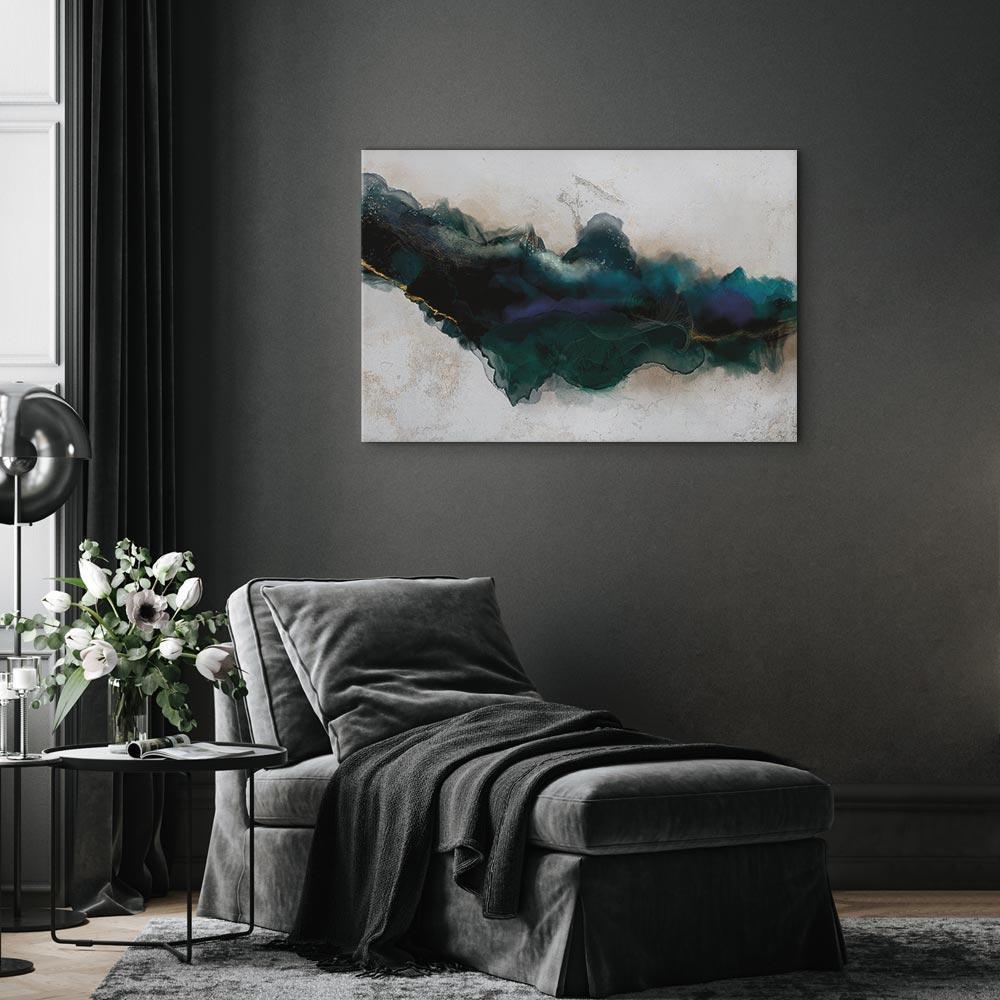 Leinwandbild - Rift of Blue (1 Part) Wide