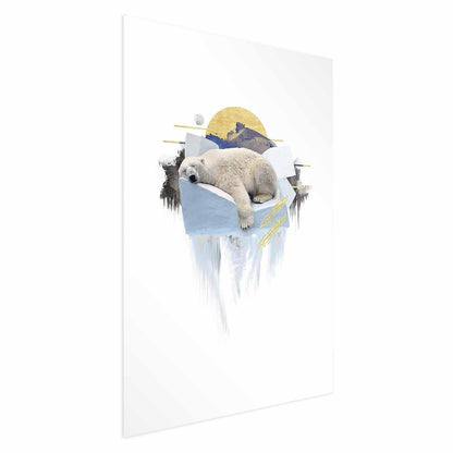 Poster Eisbär – Skandinavisches Tierposter in sanften Tönen