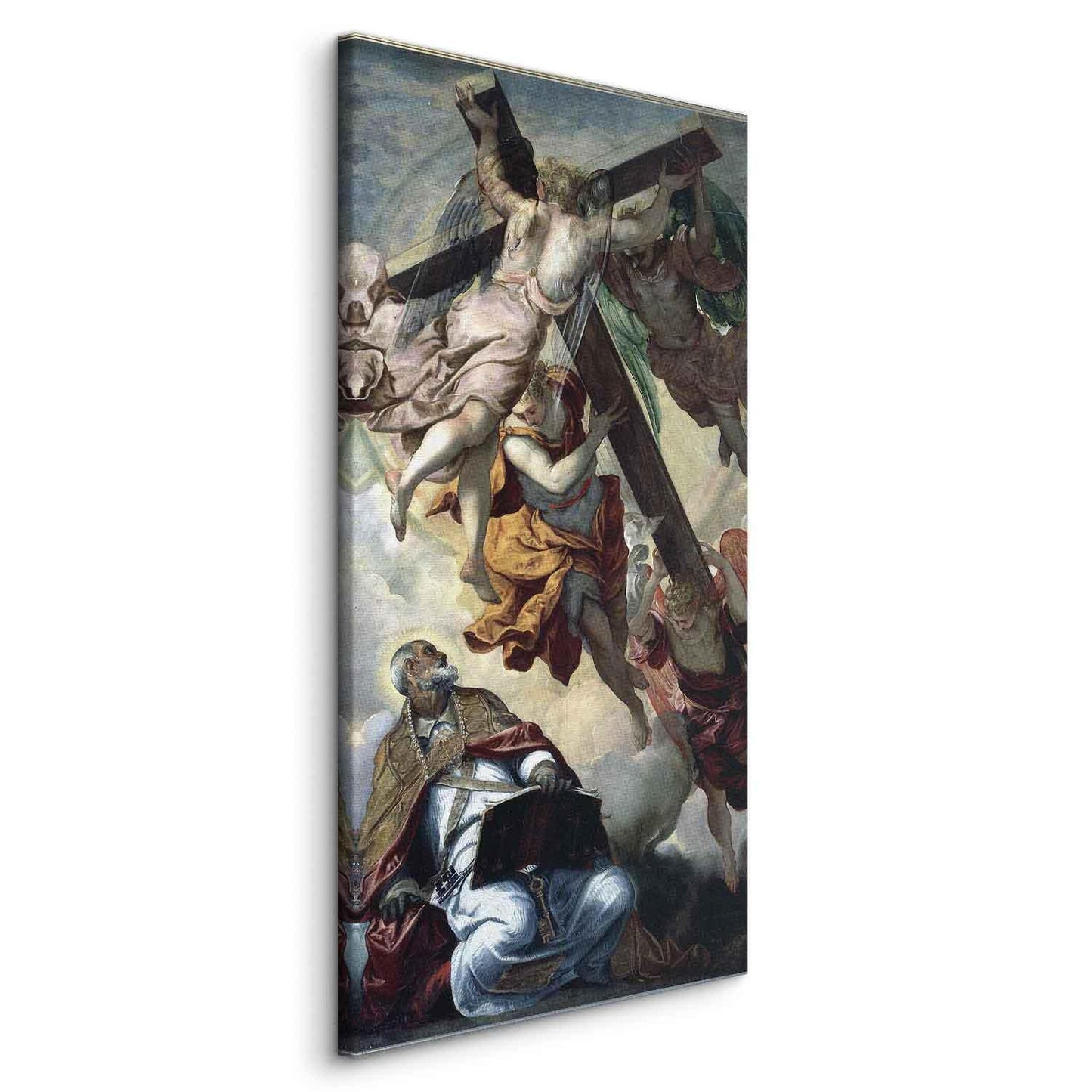 Leinwandbild - Tintoretto – Apparition of the Cross to St Peter